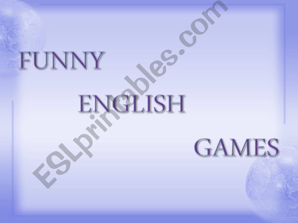 Funny English Games [Quiz and Tongue Twisters]